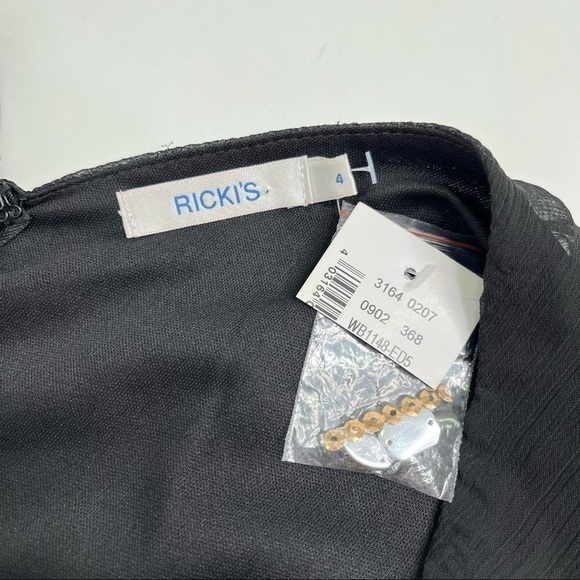 𝅺NEW Ricki’s Gold Jewelled Sequinned Glam Sheer Overlay Long Fancy Dress Gown - Picture 2 of 16